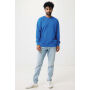 IQONIQ Etosha lichtgewicht gerecycled katoen sweater, royal blue (M)