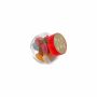 Micro glazen potje 50 ml, gevuld met snoep