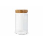 Canister glas &amp; bamboe 1200ml - Transparant