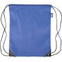 rPET polyester (210D) drawstring backpack Calix cobalt blue