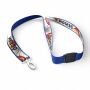 Polyester keycord met gesublimeerde satijnen overlay