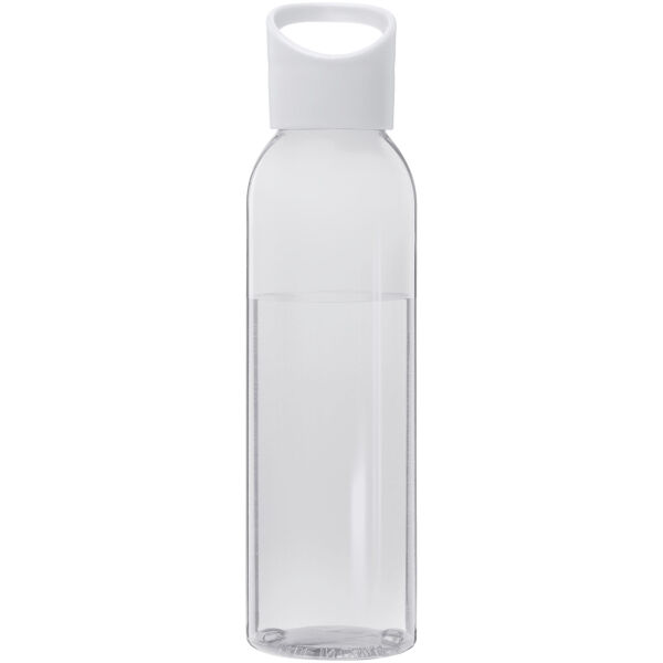 Sky 650 ml recycled plastic water bottle - White