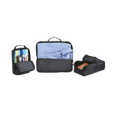 Renew AWARE™ rPET 3 delige Packing Cube Set, zwart