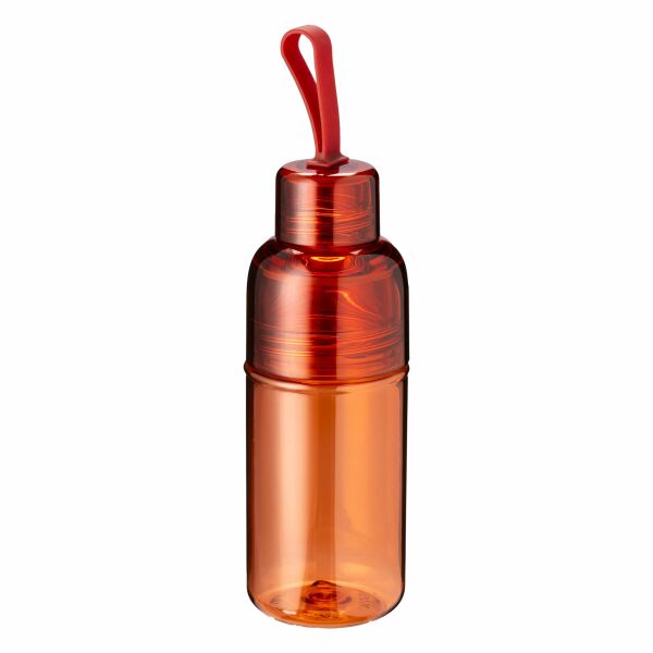 Transparante drinkfles met draaglus | Rood Transparante drinkfles met draaglus | Rood