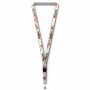 Afneembare polyester keycord met gesublimeerde satijnen overlay