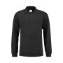 L&S Polosweater for him 432c Dark Grey-XS