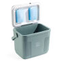 Brisby Koelbox - Frigobox - 22L - Groen - Tot maximaal 40 uur isolatie - Incl. 4 dikke koelelementen van 450ml - Temperatuur veilige sluiting - Nieuw ontwerp met koelelementen vergrendeld in deksel