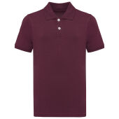 Bio180 piqué kinderpolo Wine 10/12 jaar