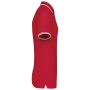 Herenpolo met korte mouwen en contrasterende bies Red / White S