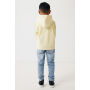 IQONIQ Yengo kids recycled katoen hoodie met steekzakken, cream yellow (910)