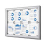 Vergrendelbaar Notitiebord Indoor Zilver 8x A4
