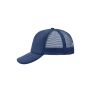 5 Panel Polyester Mesh Cap navy one size