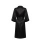 LADIES SATIN ROBE, BLACK, M/L, TOWEL CITY