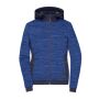 Ladies' Padded Hybrid Jacket royal-melange/navy 4XL