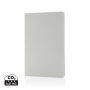 Salton A5 GRS gecertificeerd recycled papieren notitieboek, wit