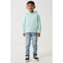 IQONIQ Yengo kids recycled katoen hoodie met steekzakken, crushed mint (34)