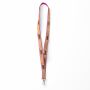 Zeefdruk lanyard van kurk en polyester Zeefdruk lanyard van kurk en polyester