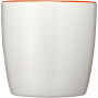 Azteek 340 ml keramische mok - Wit/Oranje