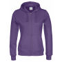 Cottover Gots Full Zip Hood Lady purple XS Cottover Gots Full Zip Hood Lady purple XS