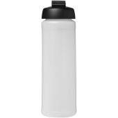 Baseline® Plus 750 ml sportfles met flipcapdeksel - Transparent/Zwart