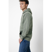 Iqoniq Torres gerecycled katoen hoodie ongeverfd, heather green (M)