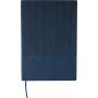 Gerecycled PU-notitieboek (A5) Elian blauw