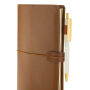 Daily Notes Binder 3-in-1 hervulbaar PU notitieboek, bruin