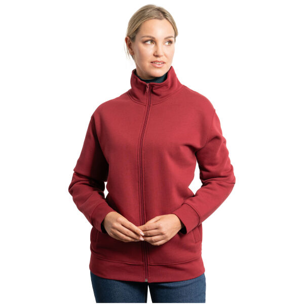 Ulan unisex full zip sweater - Garnet - 3XL