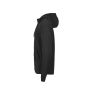 RIBBED INTERLOCK HOODED FULL ZIP, BLACK, 3XL, TEE JAYS