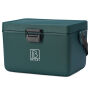 Brisby Koelbox - Frigobox - Coolbox - Auto - Lichtgewicht - Broodtrommel - 12L - 2 Gratis koelelementen van 450ml per stuk - Incl. Dividers Snijplanken - Bieropener - Flesopener - Max. 40 uur isolatie - Groen