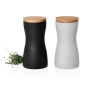 AdHoc Twin zout- en pepermolen set, zwart, wit