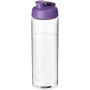 H2O Active® Vibe 850 ml sportfles met kanteldeksel - Transparant/Paars