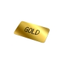 Vinyl Sticker Rechthoek 30x15mm - Goud