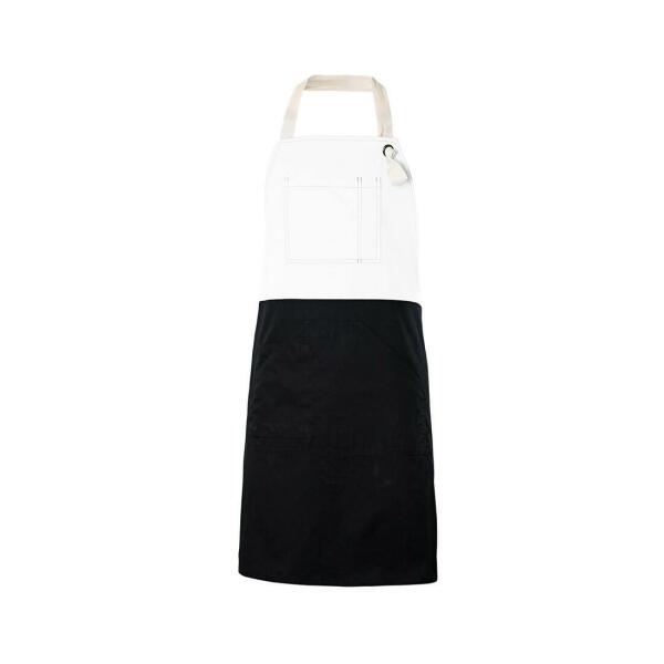 TWO-TONED BIB APRON