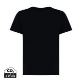 Iqoniq Koli kids lichtgewicht gerecycled katoen t-shirt, zwart (3-4 y)