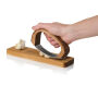 AdHoc RoccaAlio Knoflookpers met snijplank, bruin
