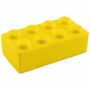 Antistress bouwsteen, kleur geel