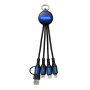 6-in-1 oplaadkabel met licht REEVES-PUHALANI II - blauw