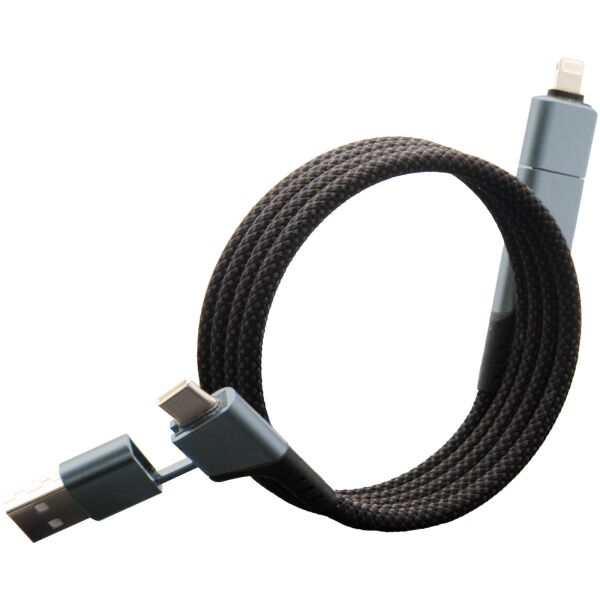 SCX.design C52 4 in 1 rPET magnetische ultrasnelle oplaadkabel van 100 W