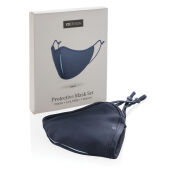 XD DESIGN Protective Mask Set, donkerblauw, blauw