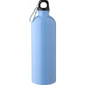 Gerecyclede roestvrijstalen enkelwandige fles (750 ml) Emeric lichtblauw