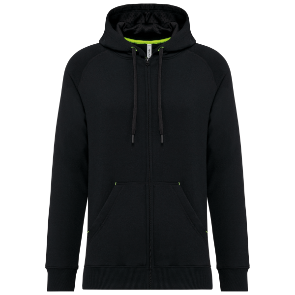 Unisex ritsjack met capuchon Unisex ritsjack met capuchon