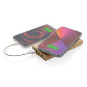 Bamboe 8.000 mAh 5W draadloze powerbank, bruin