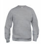 Basic R/N Sweater Grey Melange 5XL