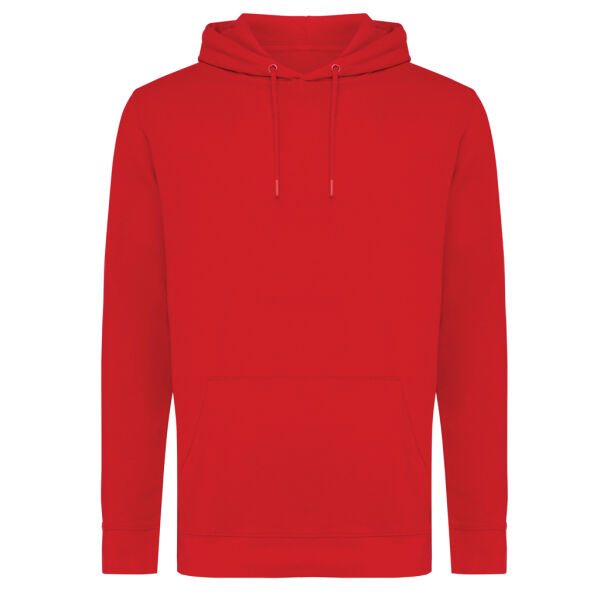 Iqoniq Jasper gerecycled katoen hoodie, rood (S)