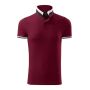 Polo Shirt men's Collar Up garnet 3XL