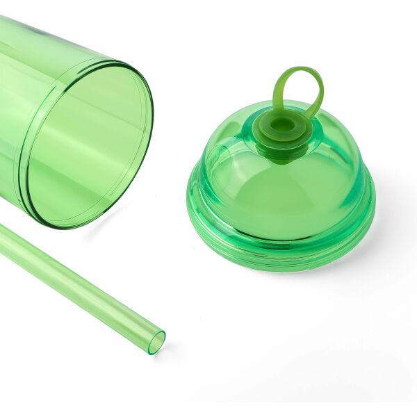 rPet Drinkbeker met rietje Glow 500 ml lichtgroen rPet Drinkbeker met rietje Glow 500 ml lichtgroen