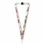 Polyester keycord met gesublimeerde satijnen overlay