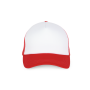 Trucker - Pet 5 panelen White / Red One Size