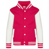 hot pink / white